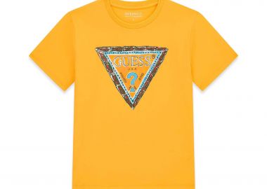 Guess παιδικό T-shirt με λογότυπο - L6GI00K8HM4 Κίτρινο - GUESS - 