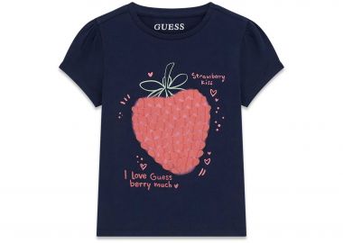 Guess παιδικό T-shirt με print - K6GI07K6YW4 Μπλε Σκούρο - GUESS - 