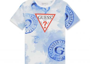 Guess παιδικό T-shirt με print και λογότυπο - L6GI03K8HM4 Μπλε - GUESS - 
