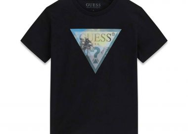 Guess παιδικό T-shirt με print και λογότυπο - L6GI25K8HM4 Μαύρο - GUESS - 