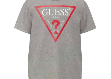 Guess παιδικό T-shirt με triangle logo print (8-16 ετών) - L73I55K8HM0 Γκρι - GUESS - 