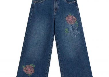Guess παιδικό τζιν παντελόνι με κέντημα - J6RA14D45E0 Denim Blue - GUESS - 