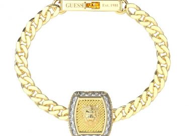 GUESS STEEL Βραχιόλι από Ανοξείδωτο ατσάλι Gold JUMB05009JWYGL - Guess Jewellery - 