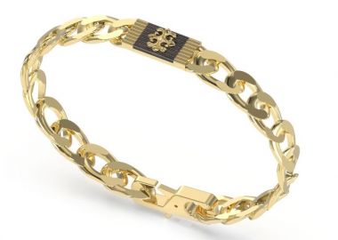 GUESS STEEL Βραχιόλι από Ανοξείδωτο ατσάλι Gold JUMB05070JWYGBKL - Guess Jewellery - 