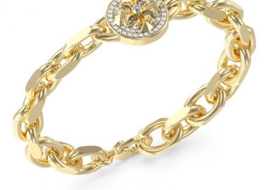 GUESS STEEL Βραχιόλι από Ανοξείδωτο ατσάλι Gold JUMB06056JWYGL - Guess Jewellery - 