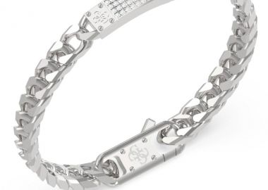 GUESS STEEL Βραχιόλι από Ανοξείδωτο ατσάλι Silver JUMB06031JWSTL - Guess Jewellery - 