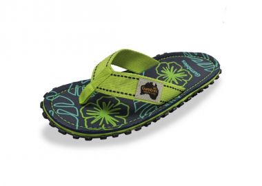 Gumbies Islander FlipFlops Lime Hibiscus GUFFISL148 - Gumbies - 