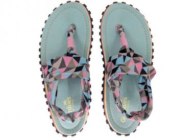 Gumbies Slingback Flip Flops W GSBWNGEOM - Gumbies - 