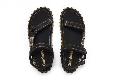 Gumbies Tracker Sandals Unisex Black M GUSATRA001 - Gumbies - 