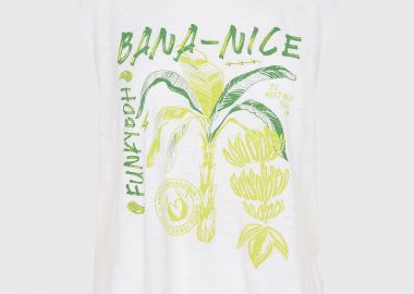 Γυναικεία αμάνικη μπλούζα με τύπωμα - FUNKY BUDDHA - 