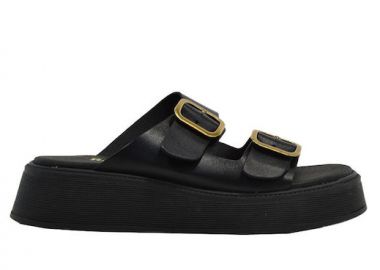 Γυναικεία Ανατομικά Δερμάτινα Flatforns Ragazza 01236 Μαύρα - Ragazza - 