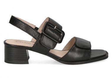 Γυναικεία Ανατομικά Δερμάτινα Πέδιλα Caprice 9-28205-44 022 Μαύρα - Caprice - 