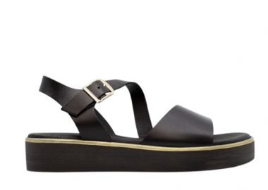 Γυναικεία Ανατομικά Δερμάτινα Πέδιλα Ragazza 01186 Μαύρα - Ragazza - 