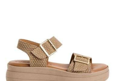 Γυναικεία Ανατομικά Δερμάτινα Πέδιλα Tamaris 1-28209-46 330 Μπεζ - Tamaris - 