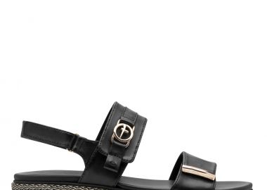 Γυναικεία Ανατομικά Δερμάτινα Πέδιλα Tamaris 1-28264-44 001 Μαύρο - Tamaris - 