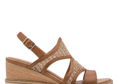 Γυναικεία Ανατομικά Δερμάτινα Πέδιλα Tamaris 1-28337-46 305 Καφέ - Tamaris - 