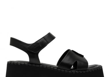 Γυναικεία Ανατομικά Δερμάτινα Πέδιλα Tamaris 1-28377-46 003 Μαύρο - Tamaris - 