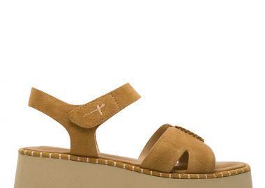 Γυναικεία Ανατομικά Δερμάτινα Πέδιλα Tamaris 1-28377-46 310 Κάμελ - Tamaris - 