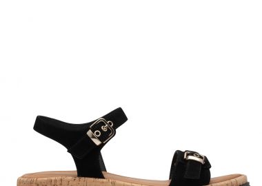 Γυναικεία Ανατομικά Δερμάτινα Πέδιλα Tamaris 1-28700-44 001 Μαύρο - Tamaris - 