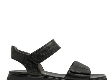 Γυναικεία Ανατομικά Δερμάτινα Πέδιλα Tamaris Comfort 8-88720-44 001 Μαύρο - Tamaris Comfort - 