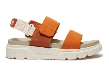 Γυναικεία Ανατομικά Δερμάτινα Πέδιλα Timberland Greyfield TB0A2QJAETL Πορτοκαλί - Timberland - 