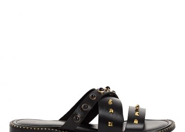 Γυναικεία Ανατομικά Δερμάτινα Σανδάλια Marco Tozzi 2-27197-46-085 Μαύρα - Marco Tozzi - 