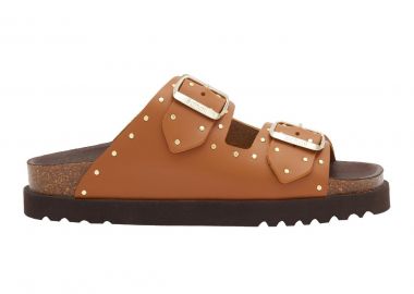 Γυναικεία Ανατομικά Δερμάτινα Σανδάλια Scholl Beatriz F30613 1175 Ταμπά - Scholl - 