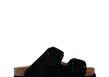 Γυναικεία Ανατομικά Δερμάτινα Σανδάλια Scholl Lucie F31580 1004 400 Μαύρα - Scholl - 