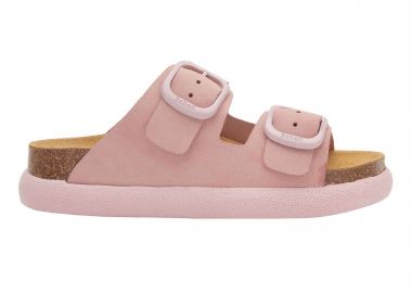 Γυναικεία Ανατομικά Δερμάτινα Σανδάλια Scholl Noele Chunky Sandals F30585 1048 Ροζ - Scholl - 