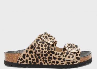 Γυναικεία Ανατομικά Δερμάτινα Σανδάλια Scholl Noelle F30067 1850 400 Λεοπαρ - Scholl - 