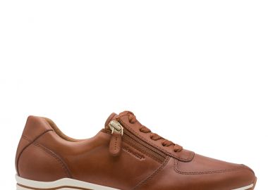 Γυναικεία Ανατομικά Δερμάτινα Sneakers Tamaris 1-23711-42 3B8 Καφέ - Tamaris - 