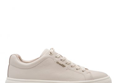 Γυναικεία Ανατομικά Δερμάτινα Sneakers Tamaris 1-23736-42 413 Ιβουάρ - Tamaris - 