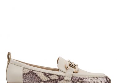 Γυναικεία Ανατομικά Δερμάτινα Sneakers Tamaris 1-24705-46 483 Μπεζ Φίδι - Tamaris - 