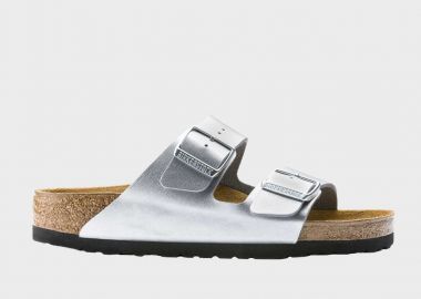 Γυναικεία Ανατομικά Σανδάλια Birkenstock Arizona Bs 1012283 Ασημί Narrow Fit - Birkenstock - 