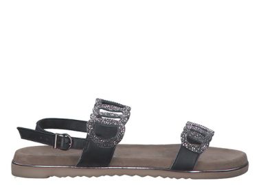 Γυναικεία Ανατομικά Σανδάλια Marco Tozzi 2-28121-28 098 Μαύρο - Marco Tozzi - 