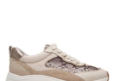 Γυναικεία Ανατομικά Sneakers Tamaris 1-23718-46 483 Beige Snake - Tamaris - 