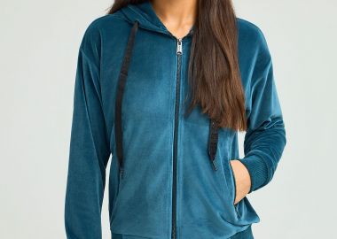 Γυναικεία βελουτέ ζακέτα - FUNKY BUDDHA - 