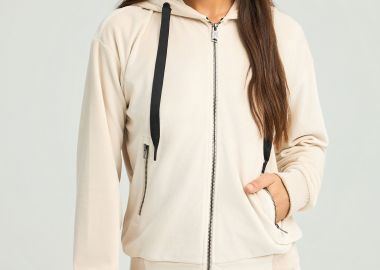 Γυναικεία βελουτέ ζακέτα - FUNKY BUDDHA - 