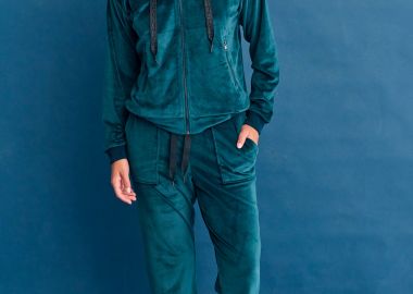 Γυναικεία βελουτέ ζακέτα - FUNKY BUDDHA - 