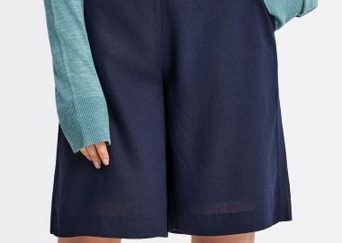 Γυναικεία βερμούδα linen blend - FUNKY BUDDHA - 