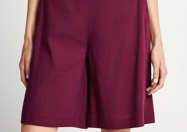 Γυναικεία βερμούδα linen blend - FUNKY BUDDHA - 