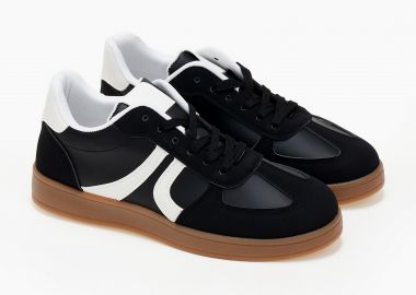 Γυναικεία χαμηλά sneakers - Μαύρο - Issue - 