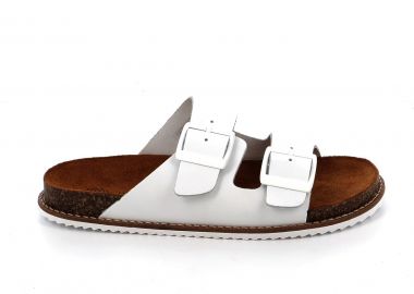 Γυναικεία Comfort Παντόφλα Ateneo Χρώματος Λευκό 23-6201.W - ATENEO - 