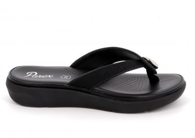 Γυναικεία Comfort Παντόφλα Χρώματος Μαύρο 12133002.B - PAREX - 