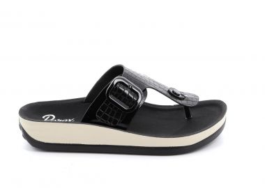 Γυναικεία Comfort Παντόφλα Parex Χρώματος Μαύρο 11527017.B - PAREX - 