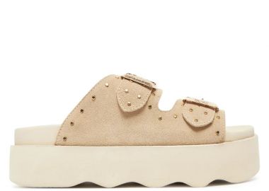 Γυναικεία Δερμάτινα Ανατομικά Σανδάλια Scholl F32307 1171 380 Μπεζ Suede - Scholl - 