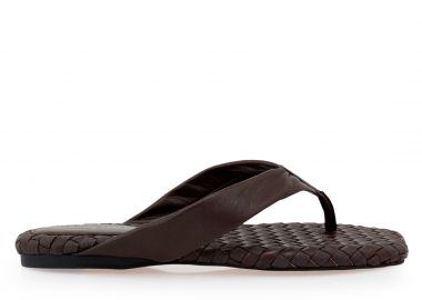 Γυναικεία Δερμάτινα Flat Σανδάλια Tsakiris Mallas E70007 Καφέ W401E7031136 - Tsakiris Mallas - 