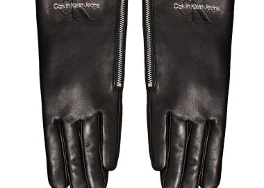 Γυναικεία Δερμάτινα Γάντια Calvin Klein K60K612665 01R Μαύρα - Calvin Klein - 