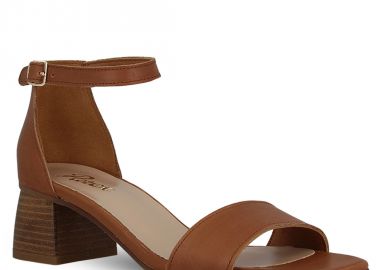 Γυναικεία Δερμάτινα Mε Τακούνι Πέδιλα Parex 11627157 - PAREX - 