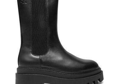 Γυναικεία Δερμάτινα Μποτάκια Calvin Klein Chelsea Boot YW0YW01542 0GJ Μαύρα - Calvin Klein - 